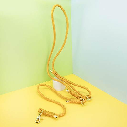 Million Dogs Mustard Hands-Free Rope Leash