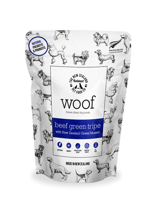 NZ Woof Beef Green Tripe Treats 1.4oz