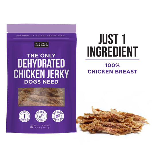 Natural Rapport The Only Dehydrated Chicken Jerky Dogs Need