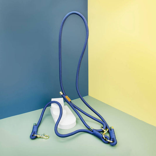 Million Dogs Midnight Indigo Hands-Free Rope Leash