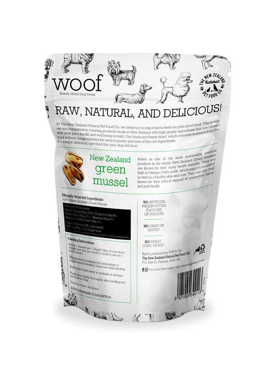 NZ Woof Green Mussel Treat 1.76oz
