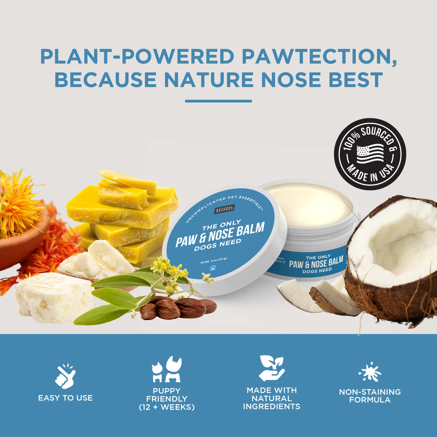 Natural Report The Only Paw & Nose Balm Dogs Need