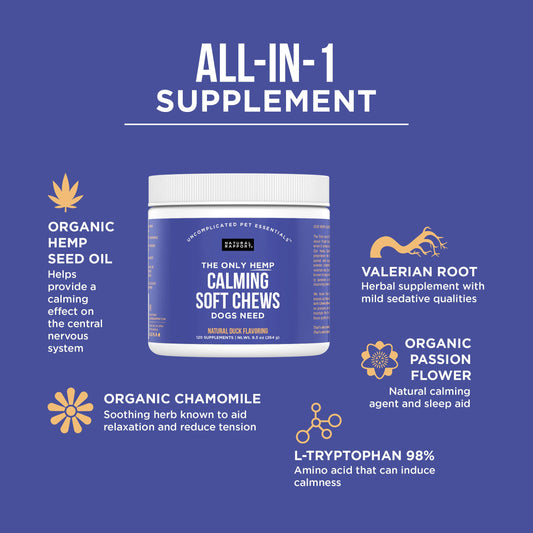 Natural Rapport The Only Hemp Calming Soft Chews Dogs Need