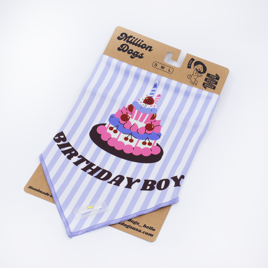 Million Dogs Cooling Dog Bandana - Birthday Boy