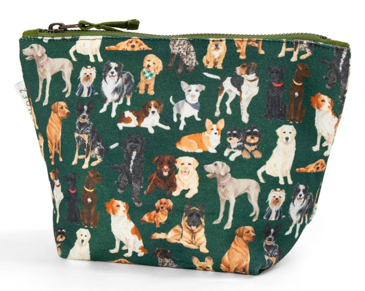 1 Canoe 2 Furry Friends Dogs Canvas Pouch