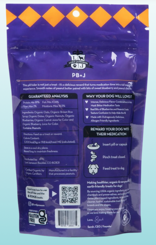 Lord James Pill Hider Peanut Butter & Jelly 6oz