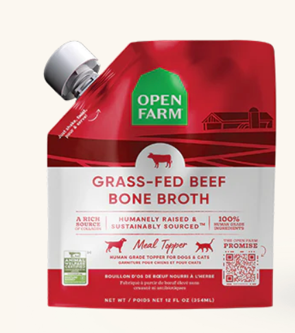 Open Farm Bone Broth- Beef 12oz