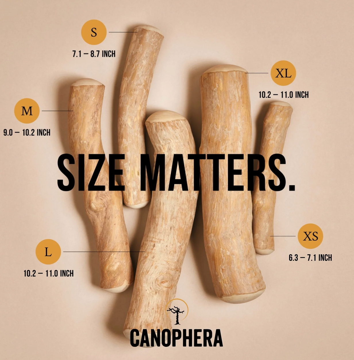 Canophera Dog Chew Stick Coffee Tree Wood- Large