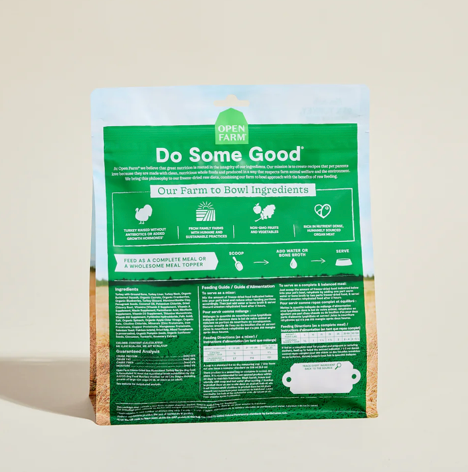 Open Farm Dog Food- Homestead Turkey Freeze Dried Raw Morsels 3.5oz