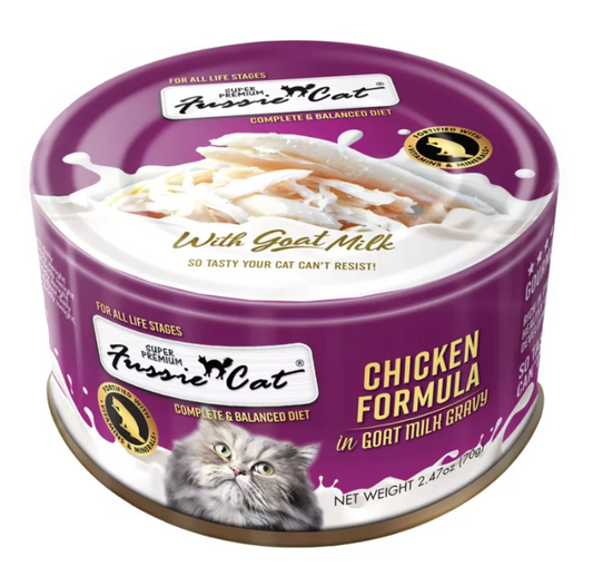 Fussie Cat Can Premium Chicken Goat Milk 2.47oz
