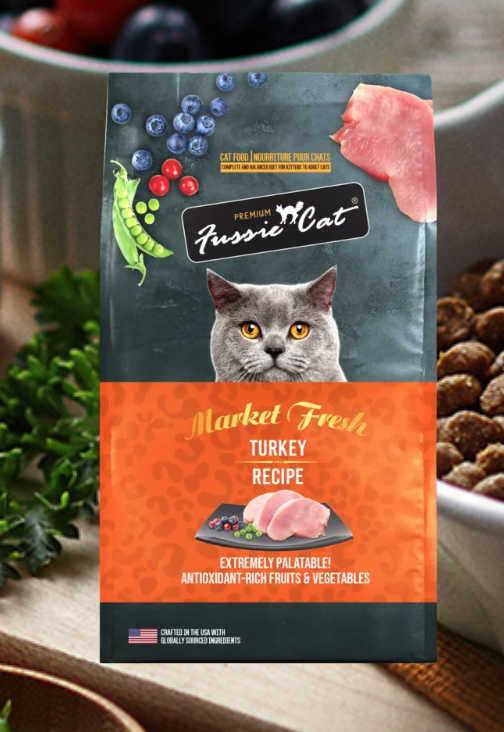 Fussie Cat Dry Market Fresh Turkey Cat Food 3.5lb