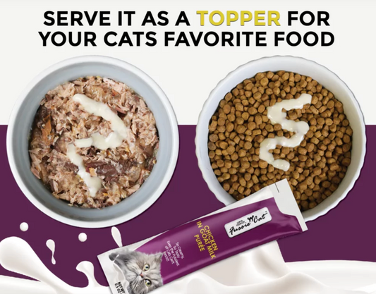 Fussie Cat Treat Puree Chicken Goat Milk