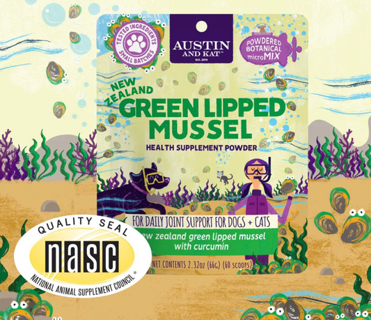 Austin & Kat Green Lipped Mussel Mobility  Dog Topper 66g