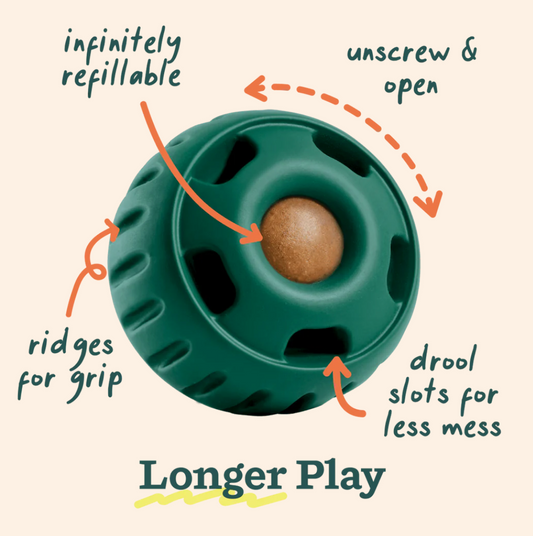 Woof Dog Toy Pupsicle Green - Small (10-25lbs)