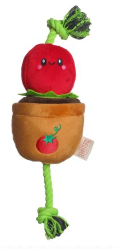Territory Dog Toy Treat & Tug Tomato 15"
