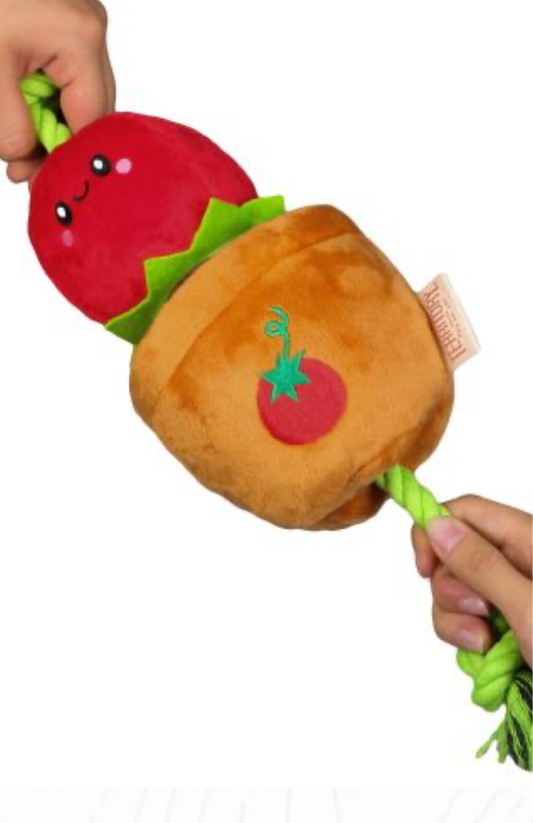 Territory Dog Toy Treat & Tug Tomato 15"