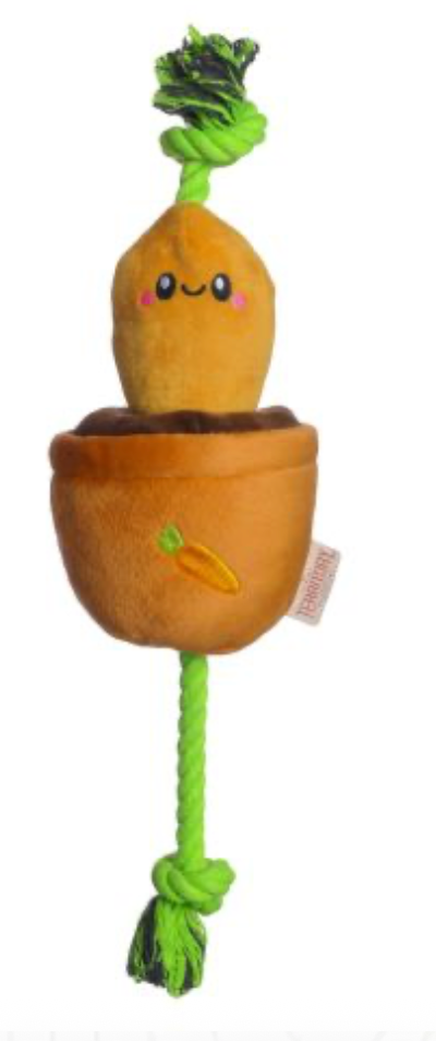 Territory Dog Toy Treat & Tug Carrot 15"