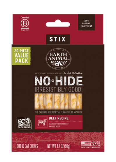 Earth Animal No Hide Value Box BEEF STIX (Individual)