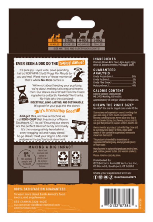 Earth Animal No Hide Value Box CHICKEN STIX (Individual)