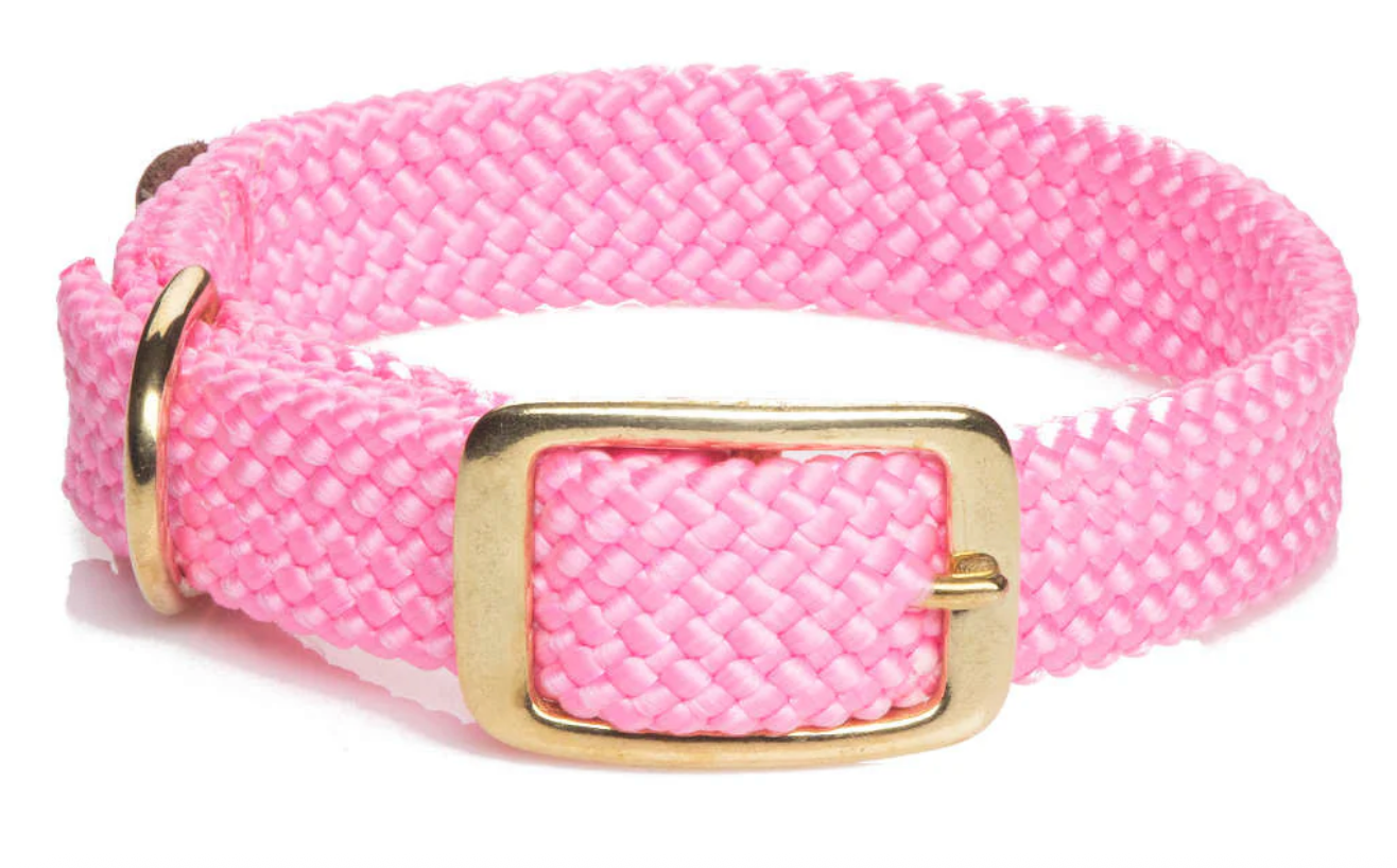 Mendota Dbl- Braid Collar- 1"w up to 21"