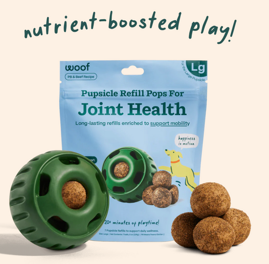 Woof Dog Treat Joint Health Wellness Pops Large 8 oz