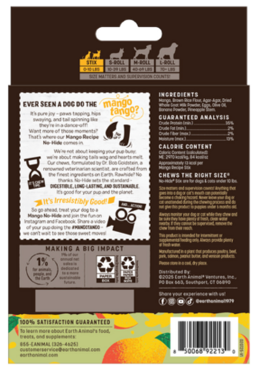 Earth Animal No Hide Value Box MANGO STIX (20 pack)