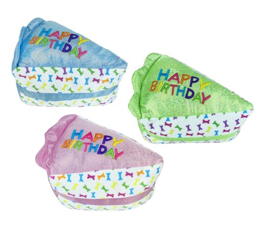 Multipet Dog Toy Birthday Cake Slice