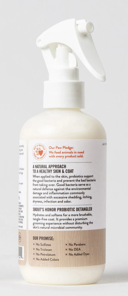 SK HONOR GROOMING PROBIOTIC / DETANGLER 8 OZ DOG OF THE WOOD