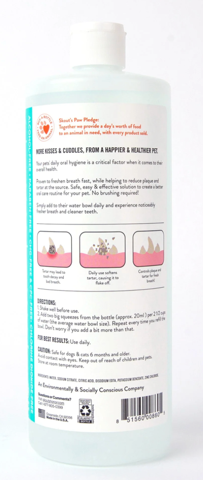 SK HONOR DENTAL WATER ADDITIVE/ FRESH & FLAVORLESS 32 OZ