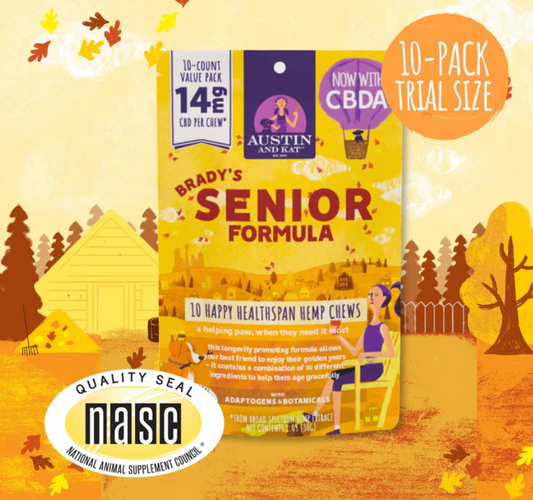 AUSTIN & KAT DOG 14MG BRADYS / SENIOR BLEND SOFT CHEW 10CT