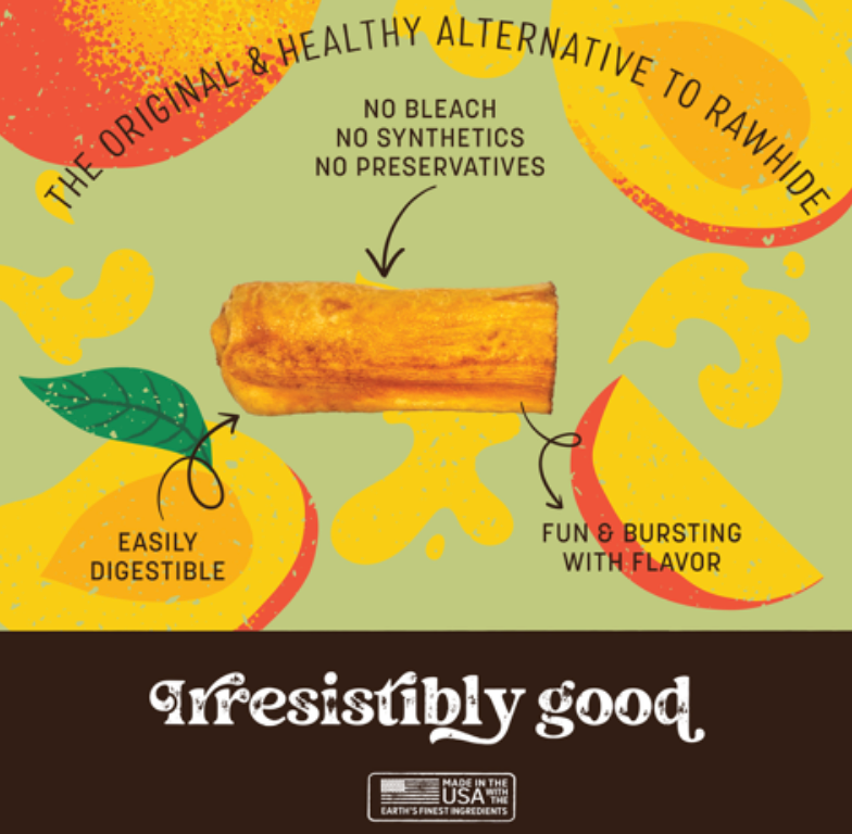 Earth Animal No Hide Chew - MEDIUM MANGO