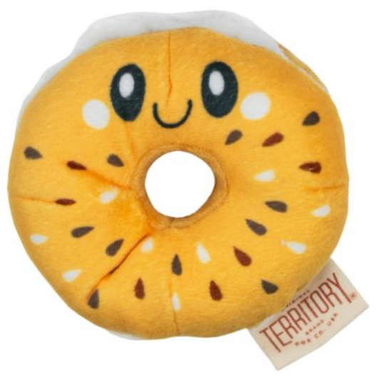 Territory Dog Toy Plush Bagel 4"