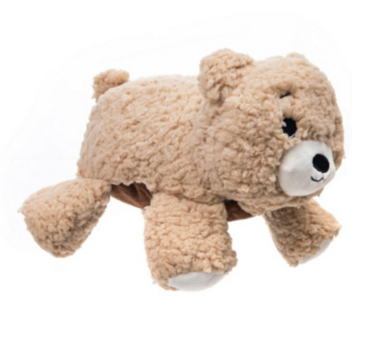GROWL DOG TOY FUZZAROOS BEAR BROWN