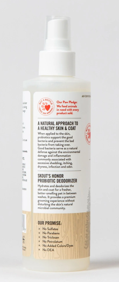 SK HONOR GROOMING PROBIOTIC / DEODORIZER 8 OZ DOG OF THE WOODS