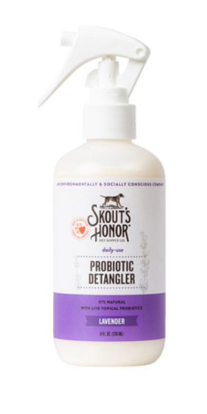 Skout's Honor Dog Grooming Probiotic Detangler Lavender 8 oz