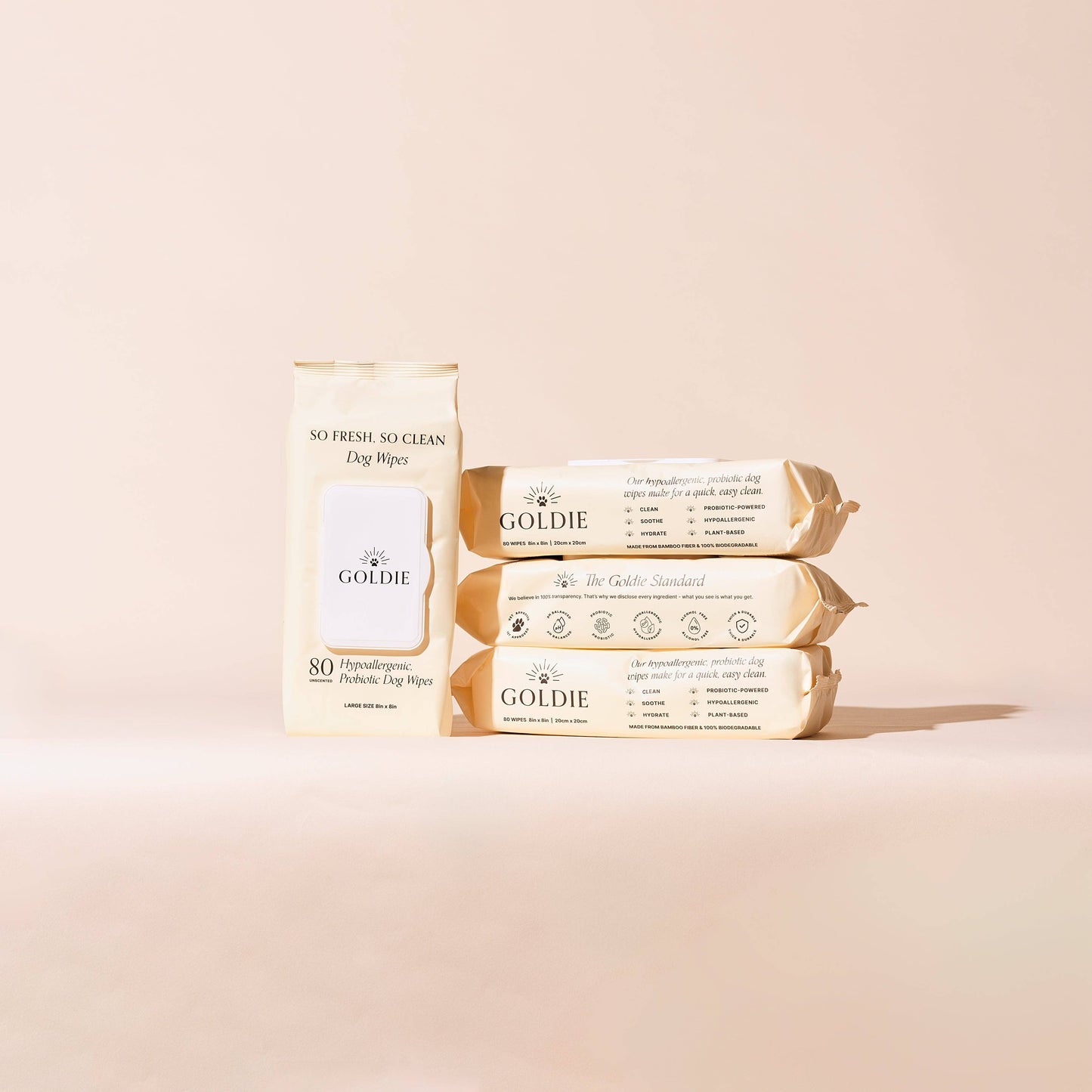 Goldie So Fresh, So Clean Probiotic Dog Wipes