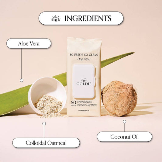 Goldie So Fresh, So Clean Probiotic Dog Wipes