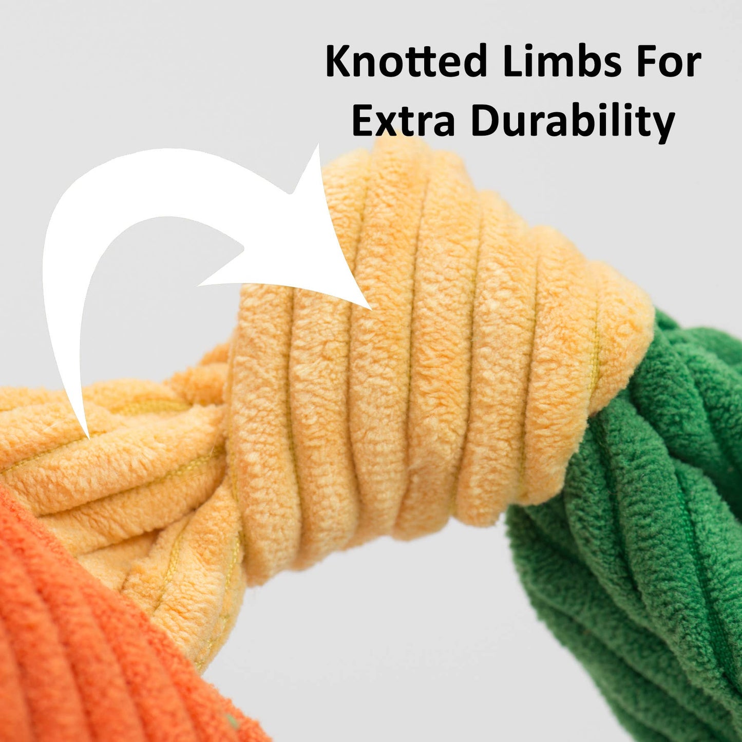 Reggie Raccoon HuggleFlatties™ Plush Dog Toy