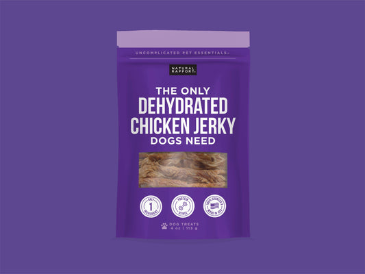 Natural Rapport The Only Dehydrated Chicken Jerky Dogs Need