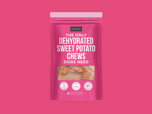 Natural Rapport The Only Dehydrated Sweet Potato Chews Dogs Need