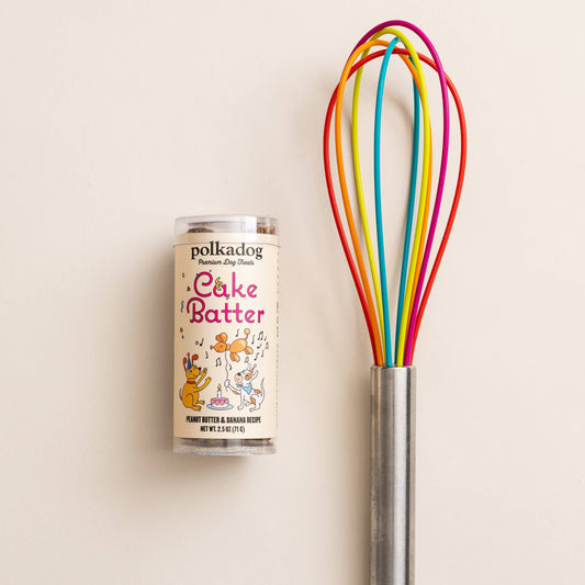 Polkadog Mini Tube: Cake Batter, Peanut Butter & Banana - 2.5oz