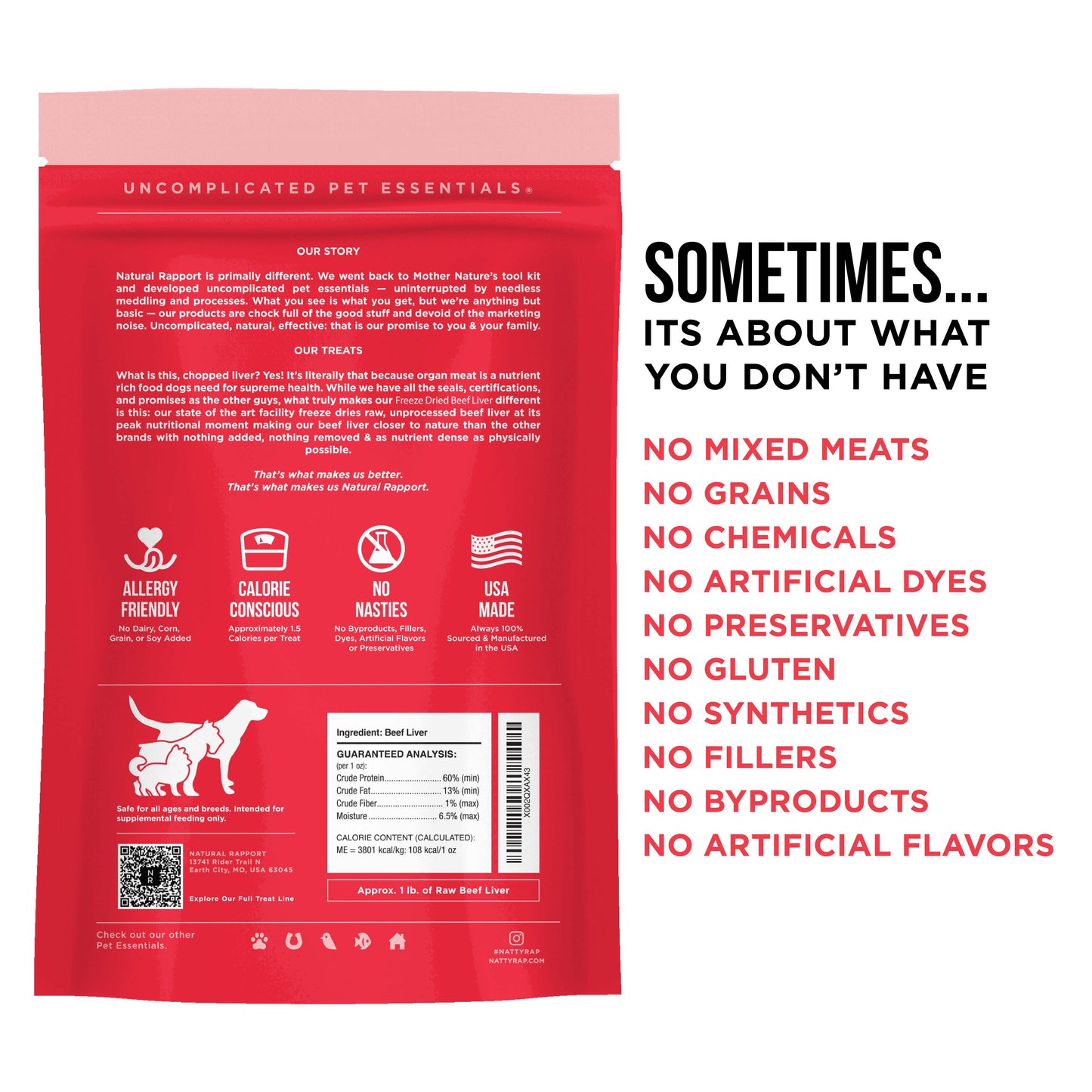 Natural Rapport The Only Freeze Dried Beef Liver Dogs Need