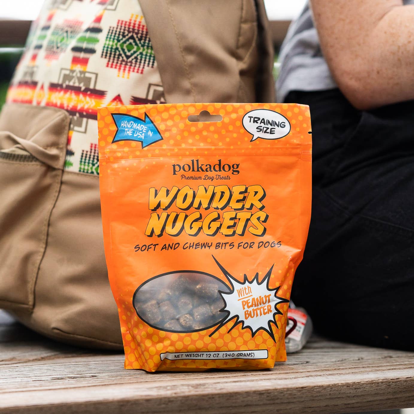 Polkadog Wonder Nuggets, Peanut Butter - 10oz - Dog Treats