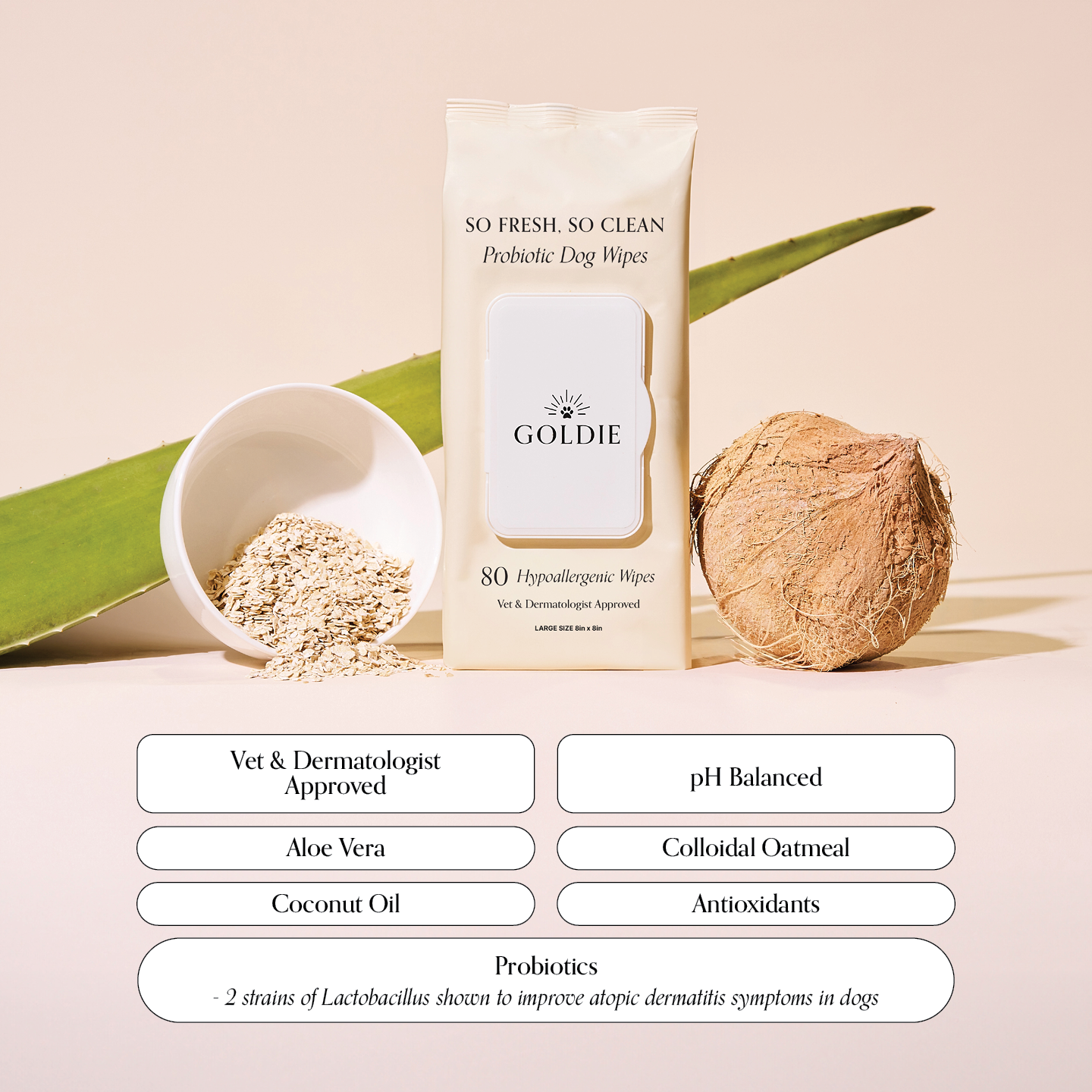 Goldie So Fresh, So Clean Probiotic Wipes