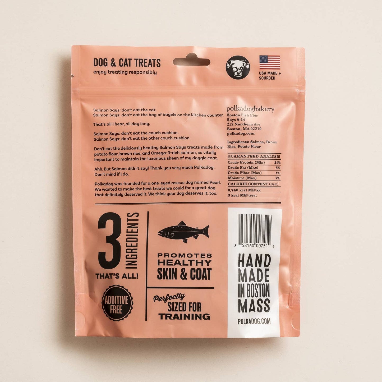 Polkadog Salmon Says Training Bits - 7oz