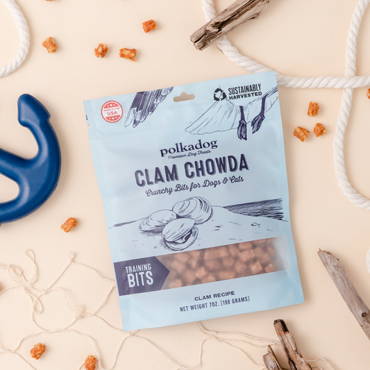 Polkadog Clam Chowda Bits - 7oz