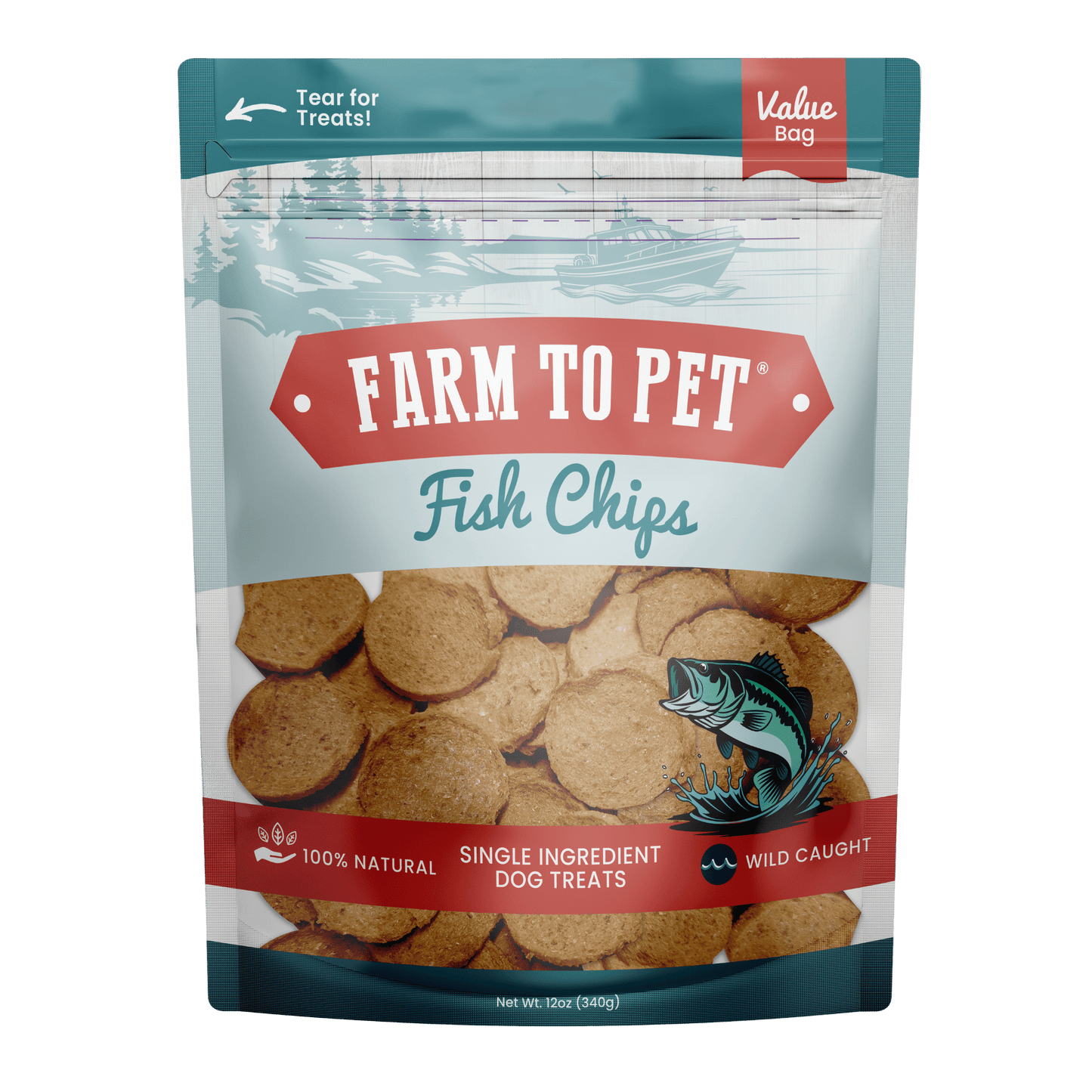 Farm to Pet Fish Chips Dog Treats