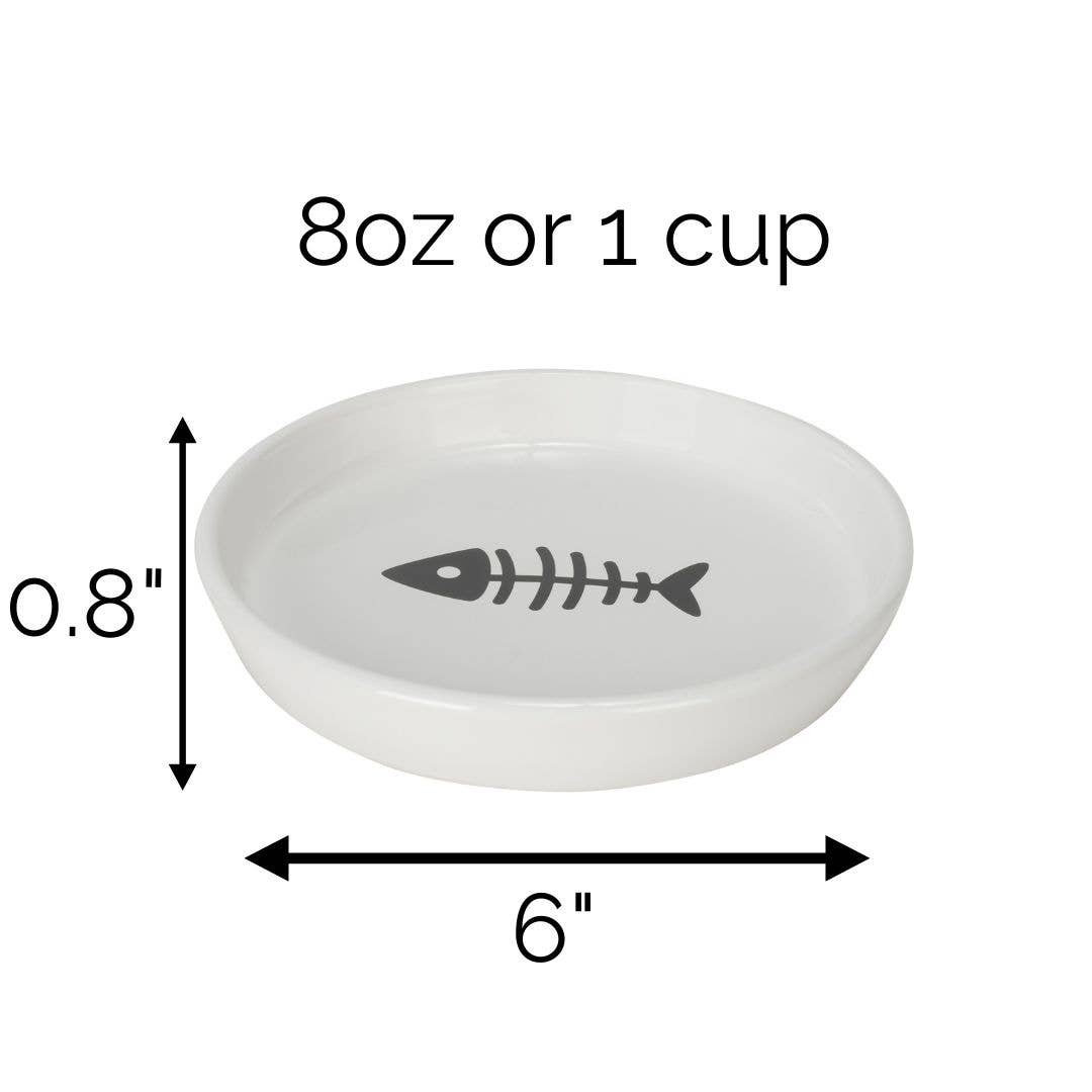 Oscar Classic Round Cat Dish