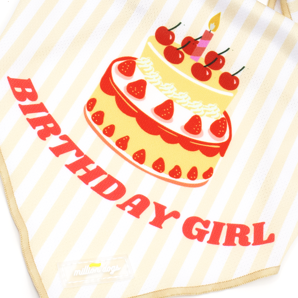 Million Dogs Cooling Dog Bandana - Birthday Girl