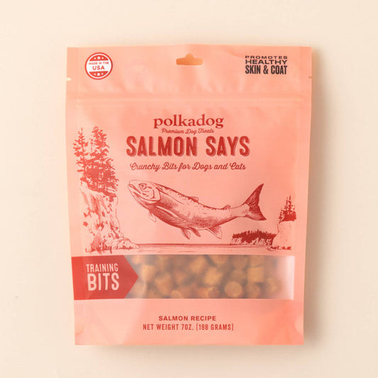 Polkadog Salmon Says Training Bits - 7oz